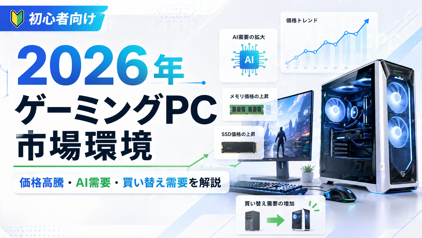 【2026年版】ゲーミングPCは今買い時？